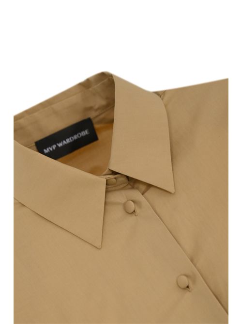 Camicia in popeline di cotone Beige MVP Wardrobe | G090 00131232